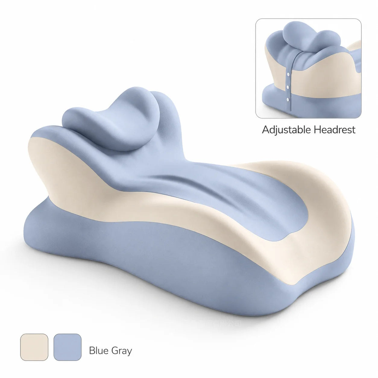 Ergonomic Memory Foam Reading Pillow Prone For Neck And Arm