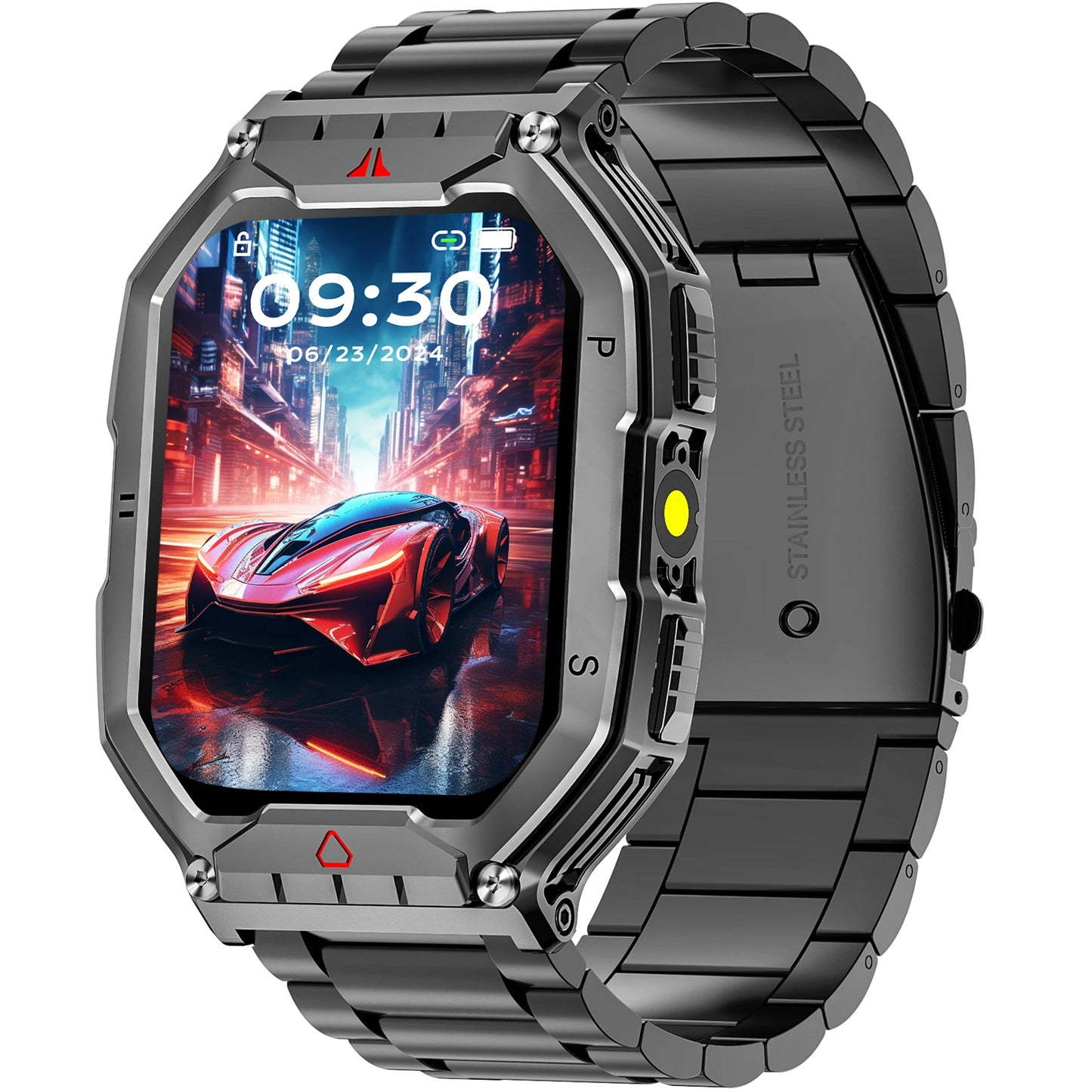 Smartwatch With AMOLED Display GPS Heart Rate Blood Oxygen Monitor