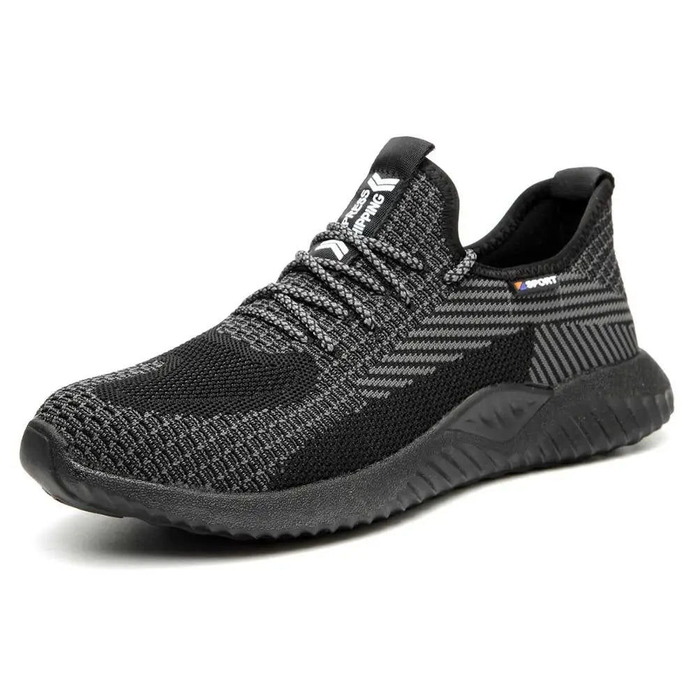 SUADEX Men Steel Toe Work Shoes Breathable Puncture Proof