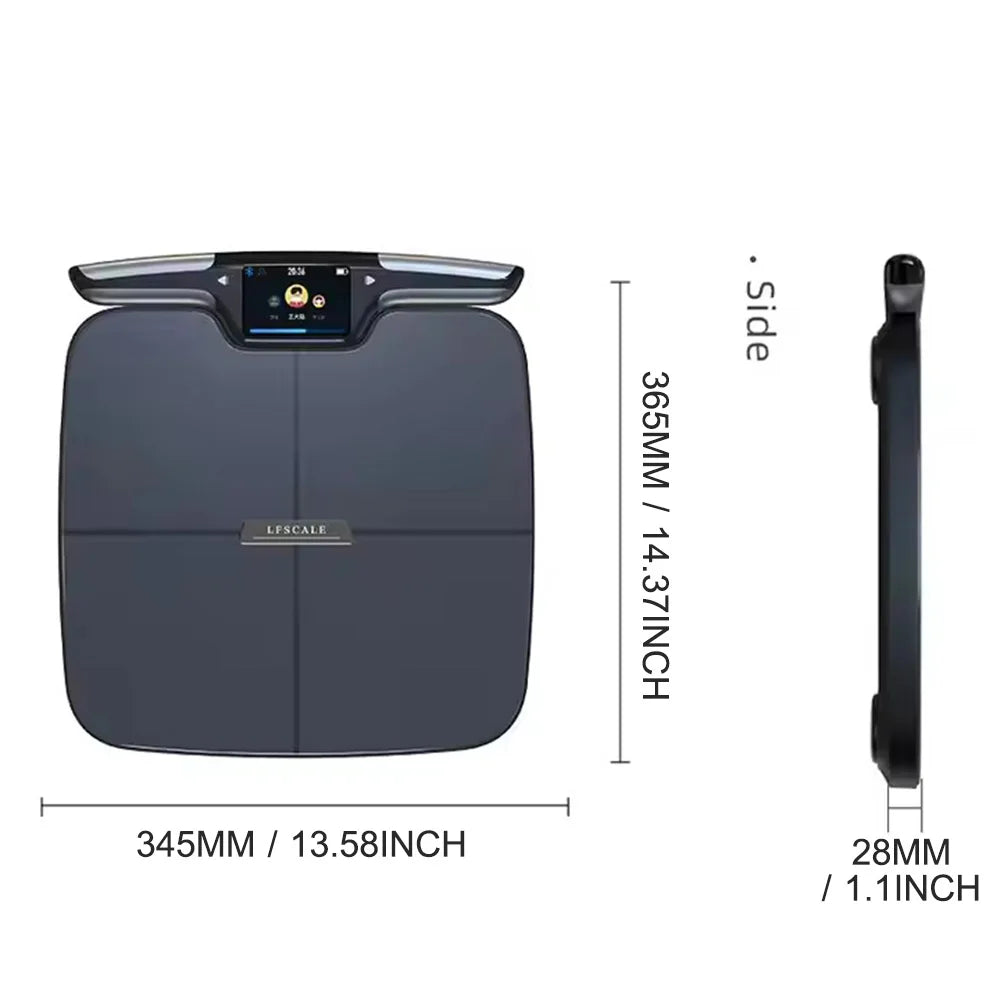 Digital Bathroom Scale With 8 Electrodes For Body Weight BMI