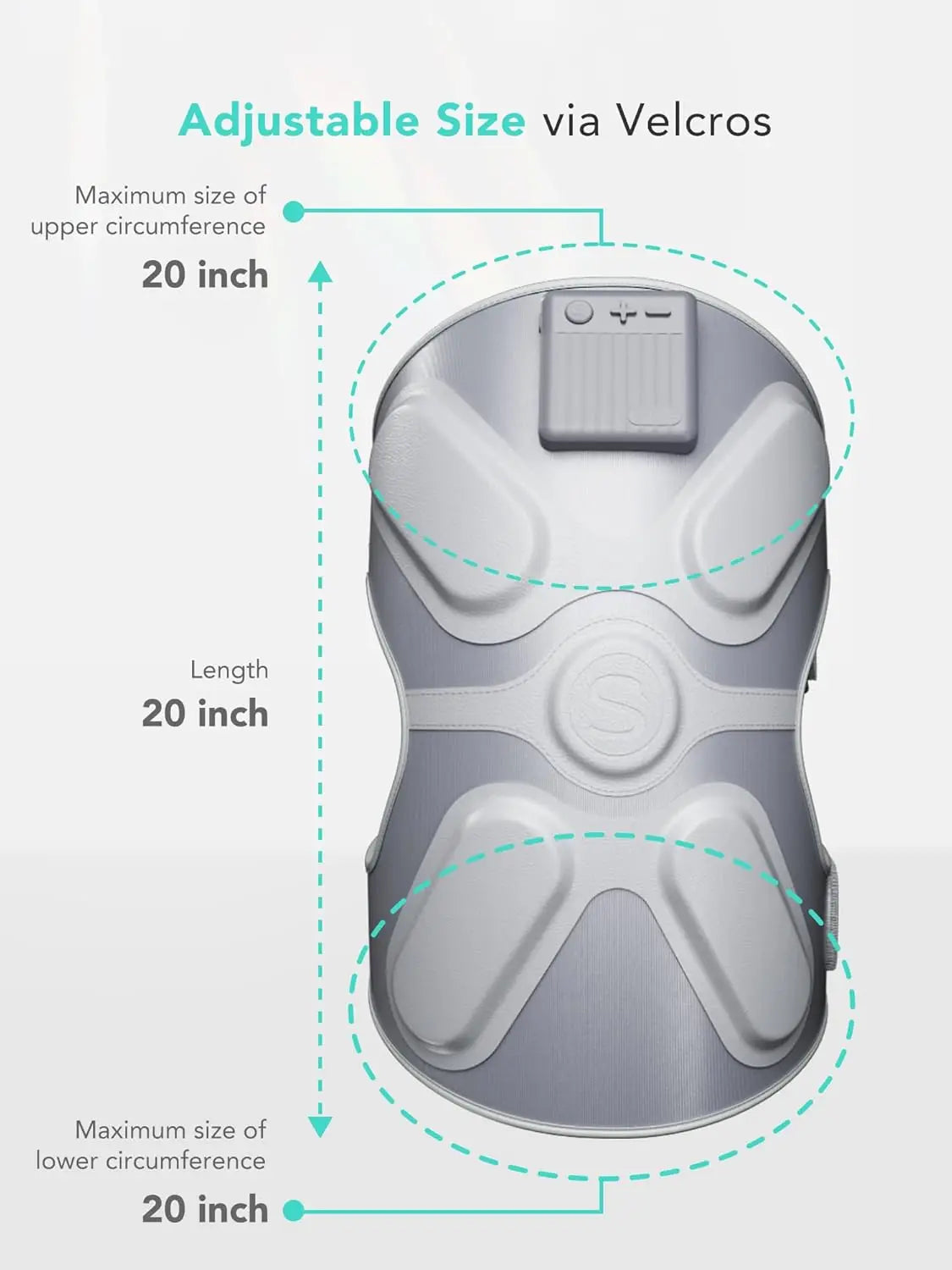 SKG Cordless Heated Knee Massager With Gentle Heat And Vibration