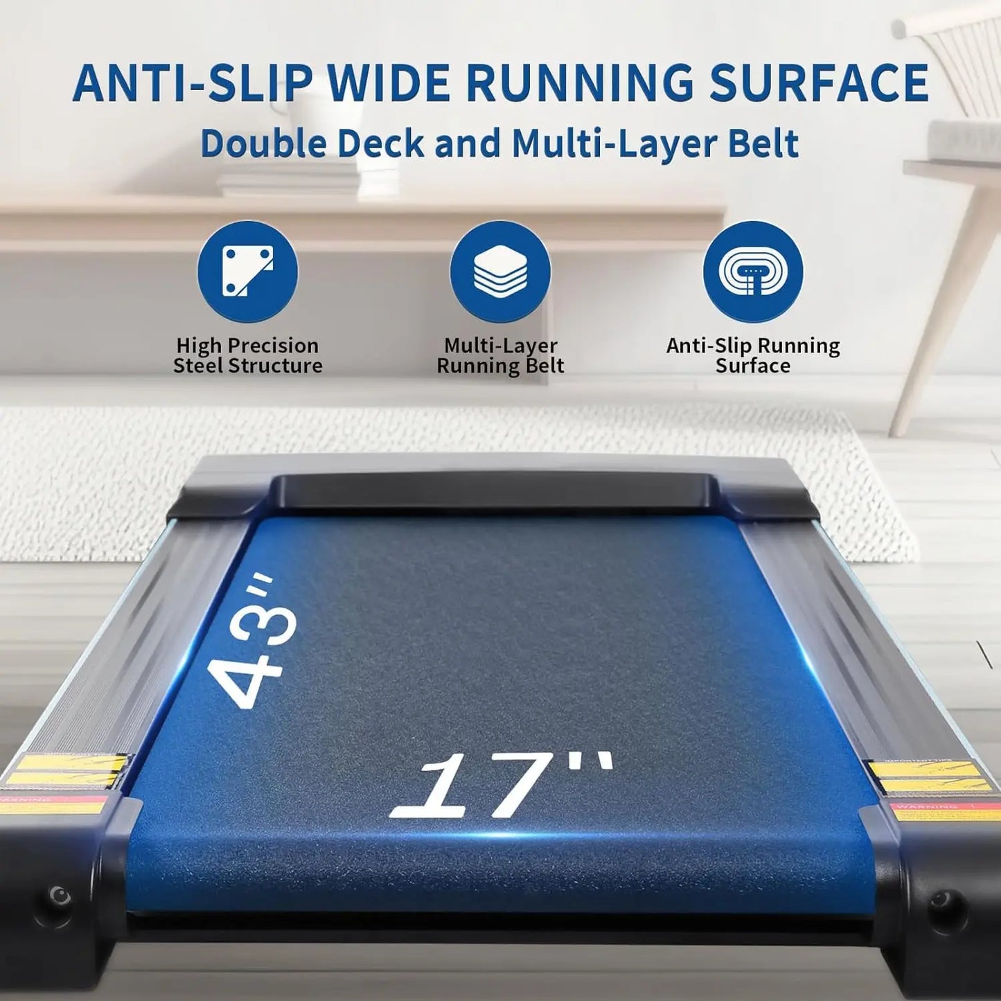 Auto Incline Folding Treadmill With 12 Percent Incline 2.5 HP