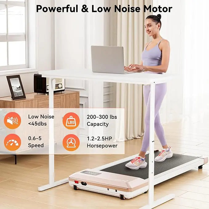 Superun 2-In-1 Home And Office Walking Treadmill With App