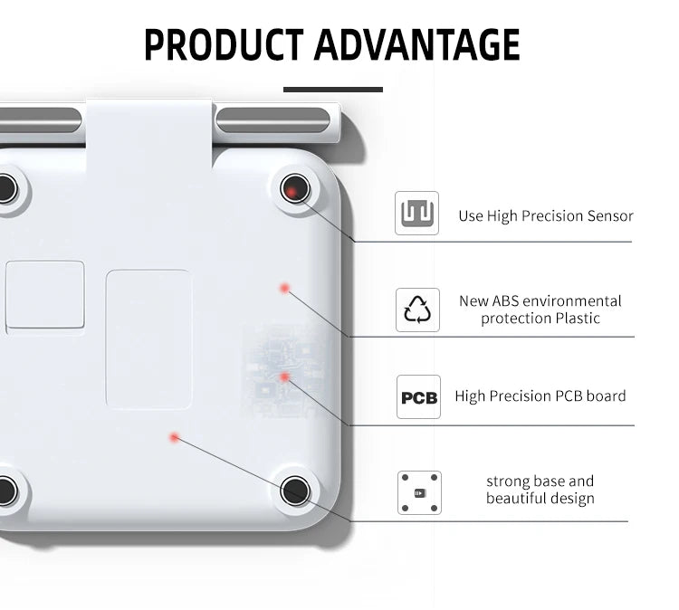 Smart 8-Electrode Body Weight Scale Full Body Composition Analyzer