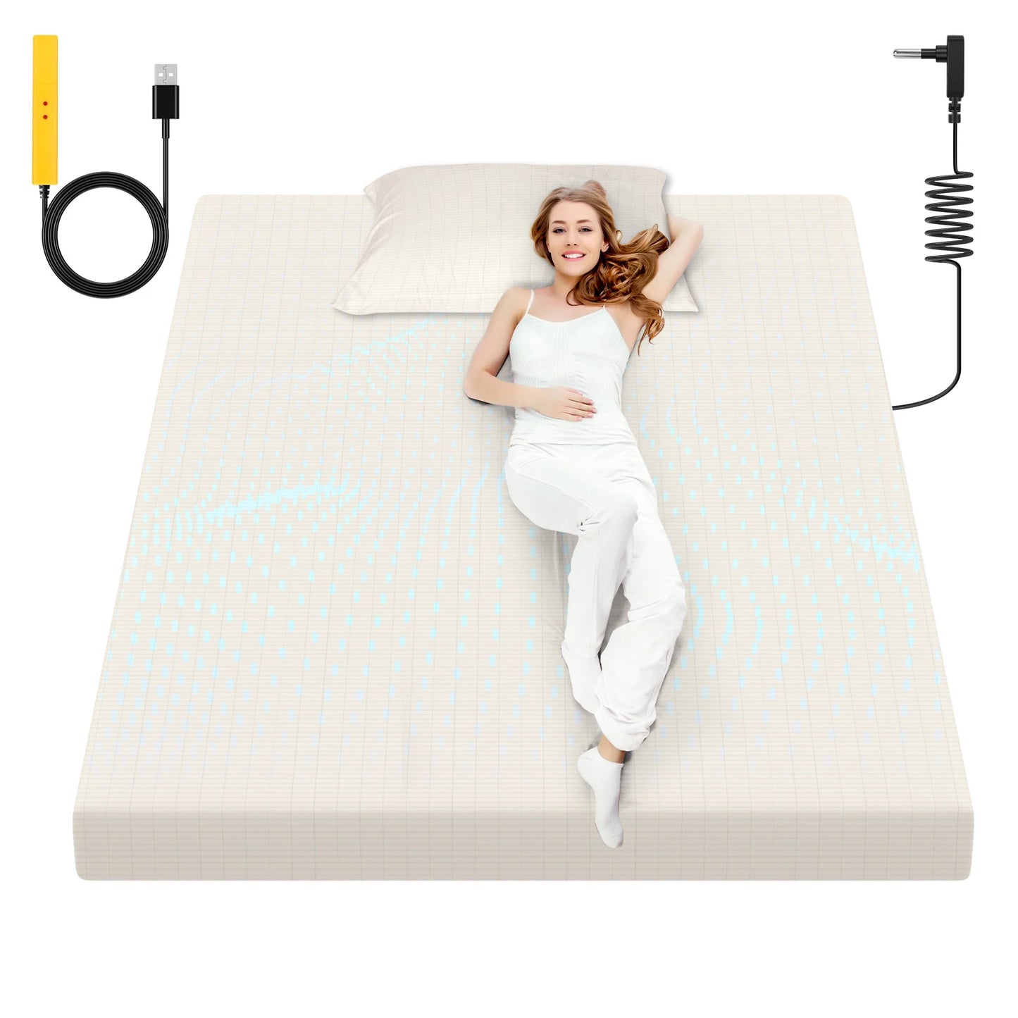 NONECN Grounding Sheet 90% Organic Cotton Silver-Infused Sleep