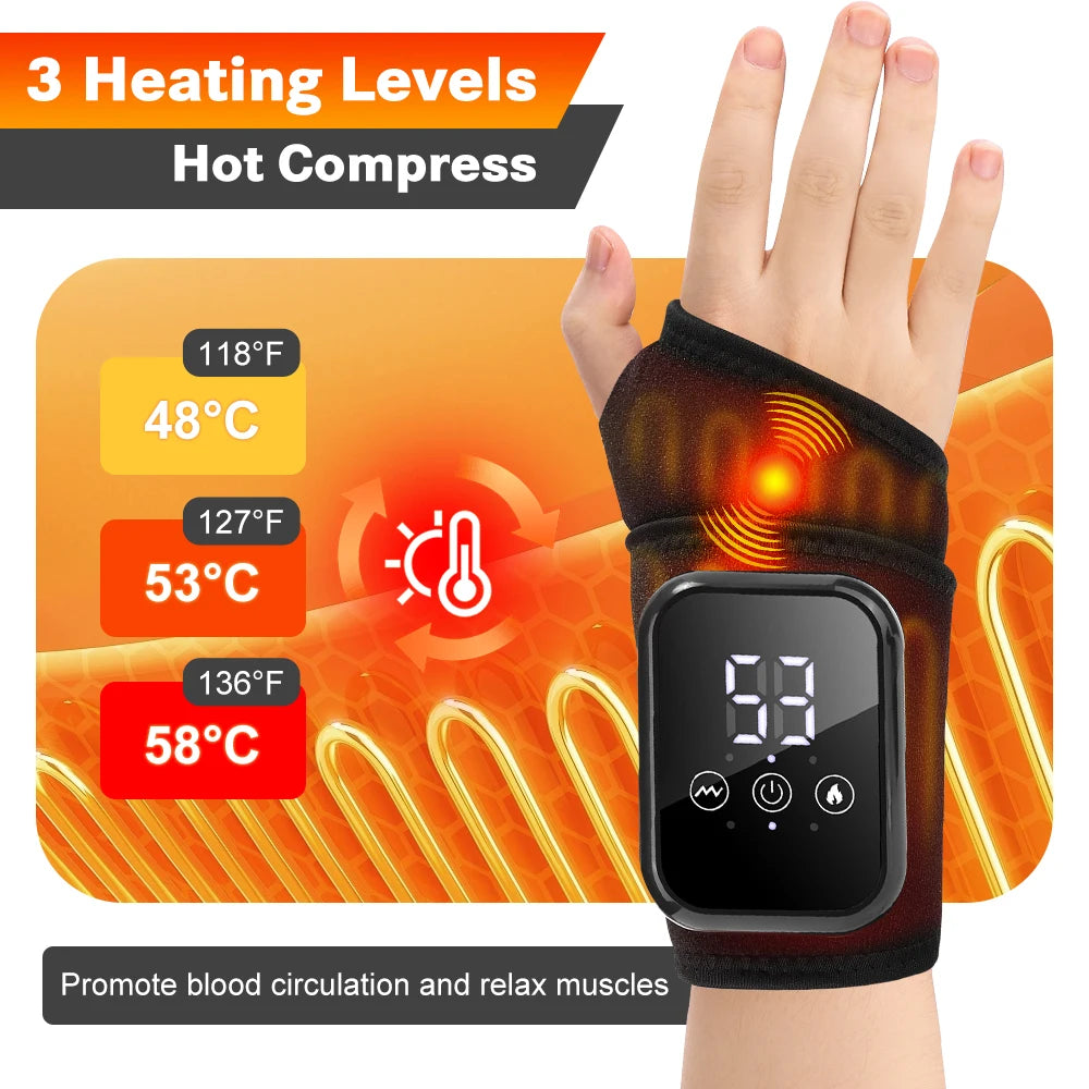 agdoad Electric Wrist Massager for Carpal Tunnel and Pain Relief