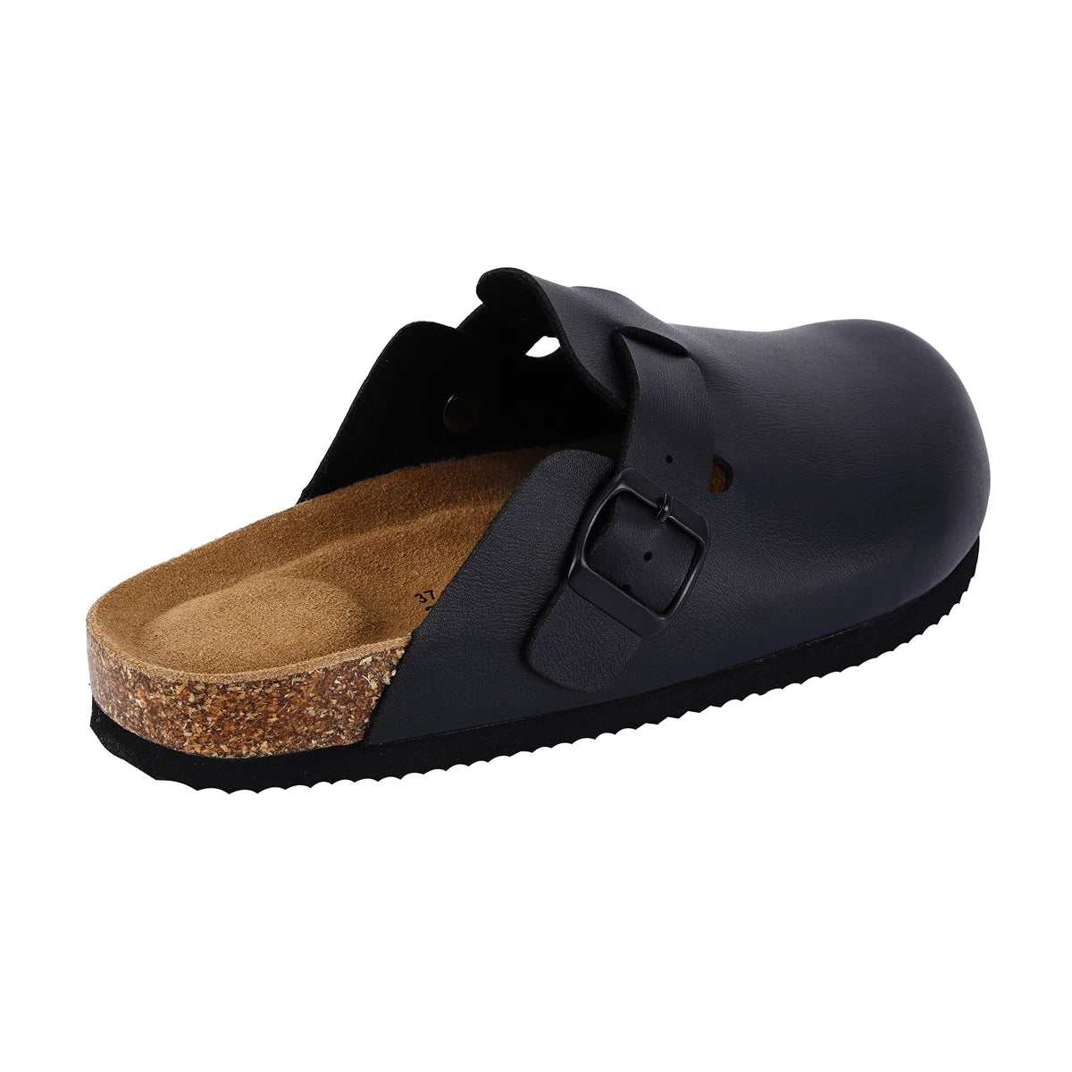 SUFU Cork Mules Slippers For Women Leather Clogs Shoes Classic