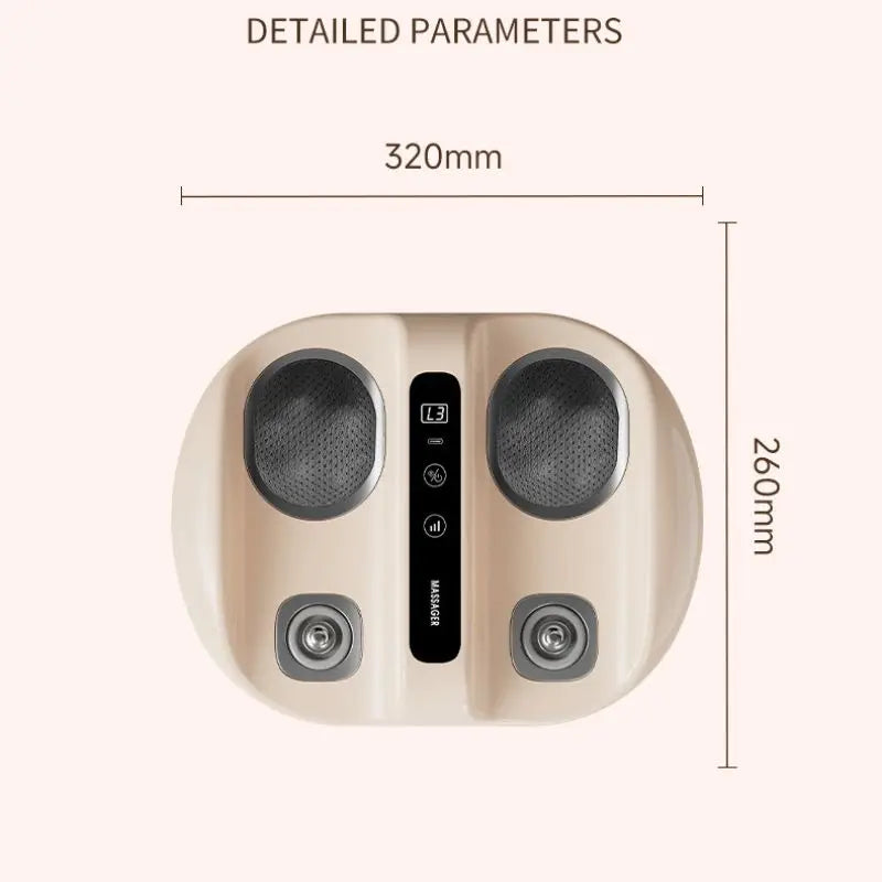 Mini Foot Massager With Hot Compress And Kneading Vibration