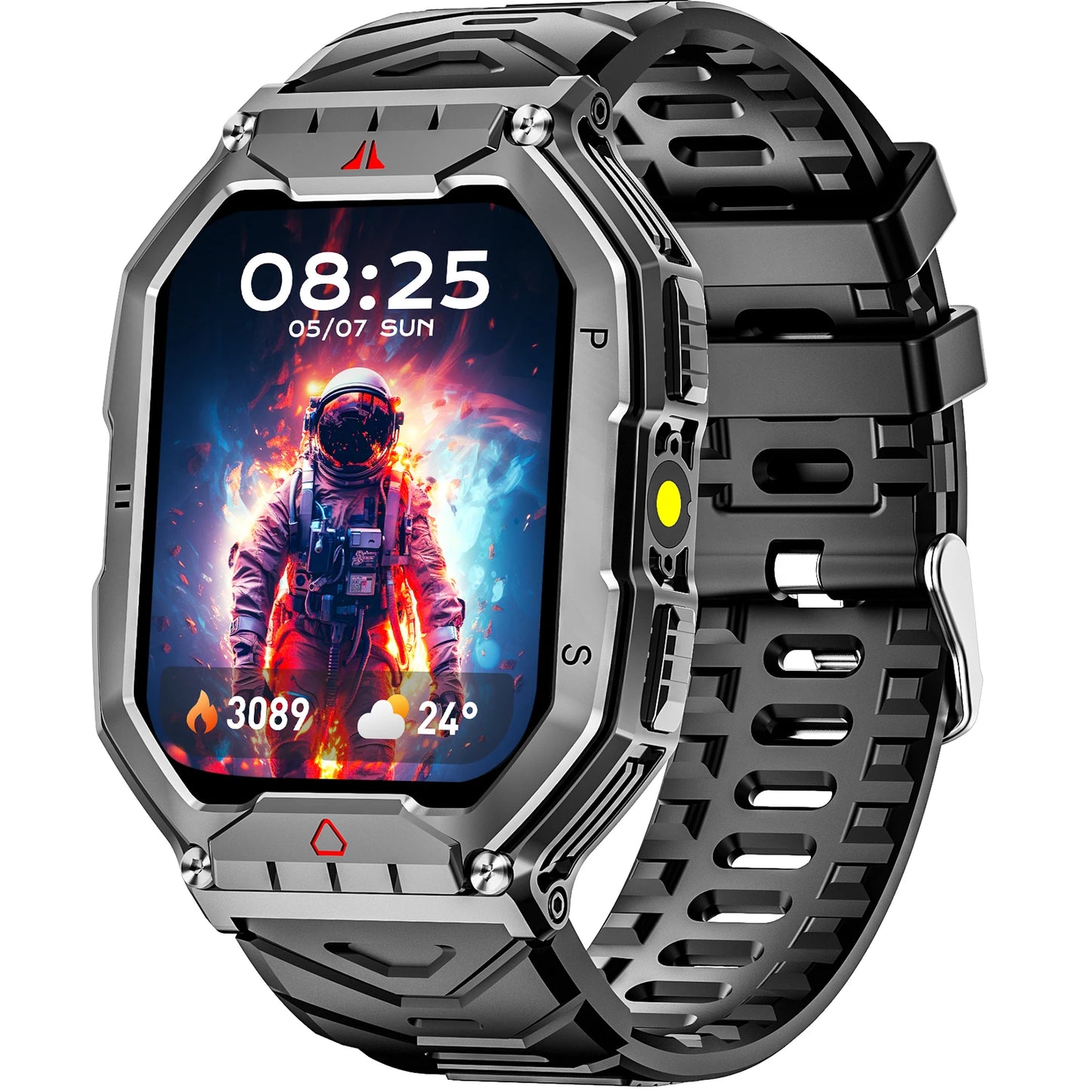 Smartwatch With AMOLED Display GPS Heart Rate Blood Oxygen Monitor