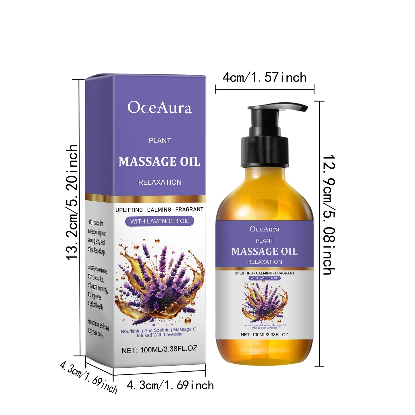 Lavender Essence Oil Deep Moisturizing Body Massage