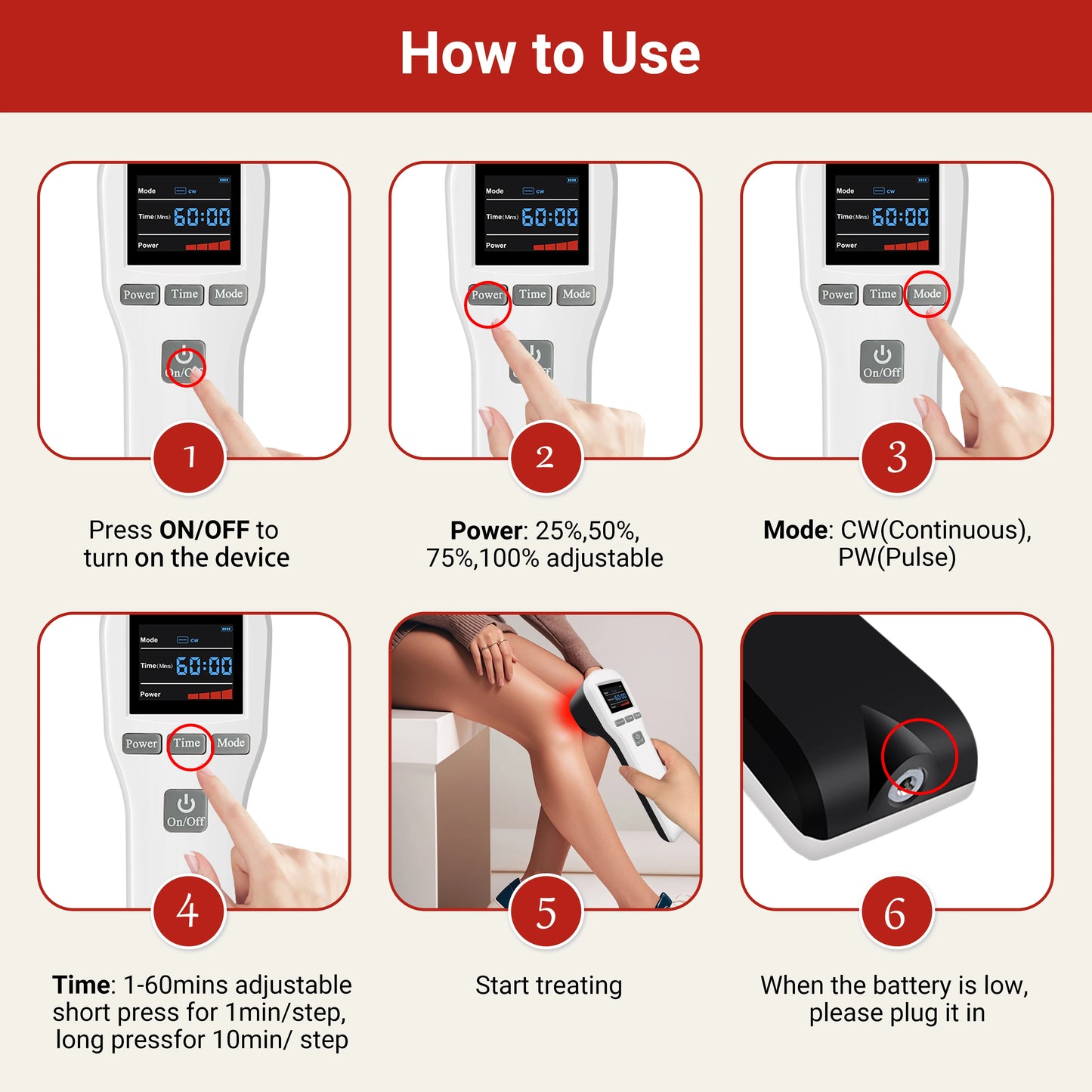 ZJKC Pain Relief Laser Therapy Machine For Muscle Recovery