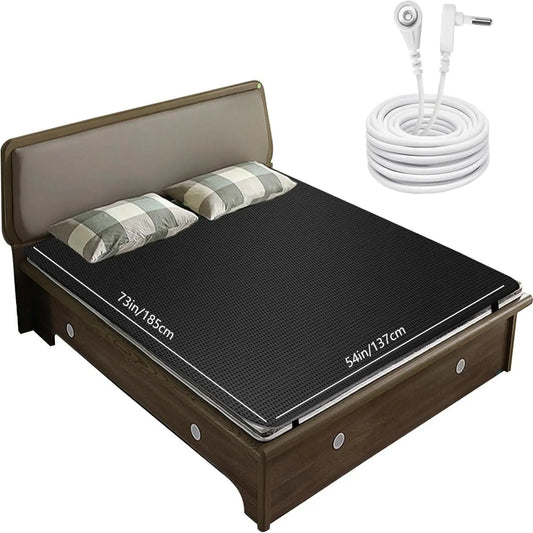 Grounding Mat And Sheet Combo With Perforated Conductive Faux Leather