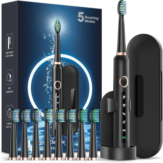 M5 Sonic Electric Toothbrush Rechargeable for Adults and Kids