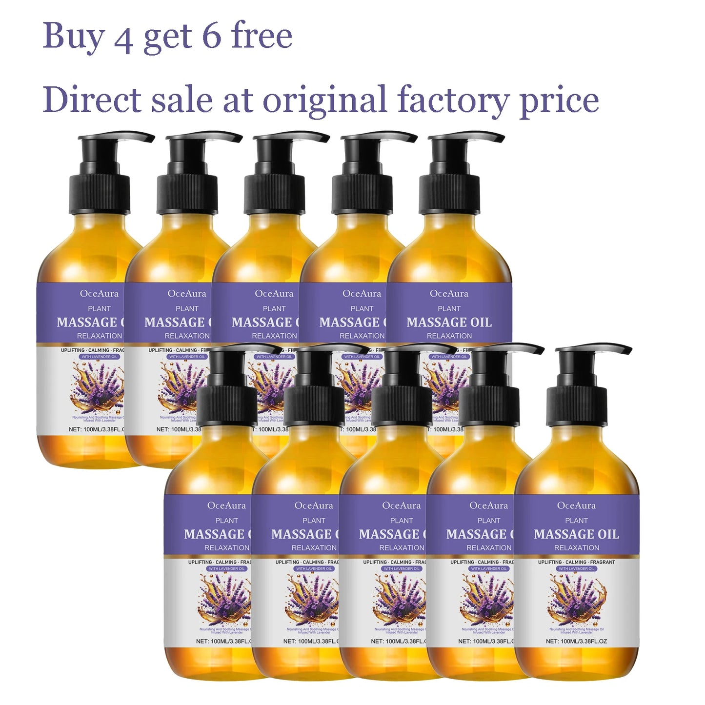 Lavender Essence Oil Deep Moisturizing Body Massage