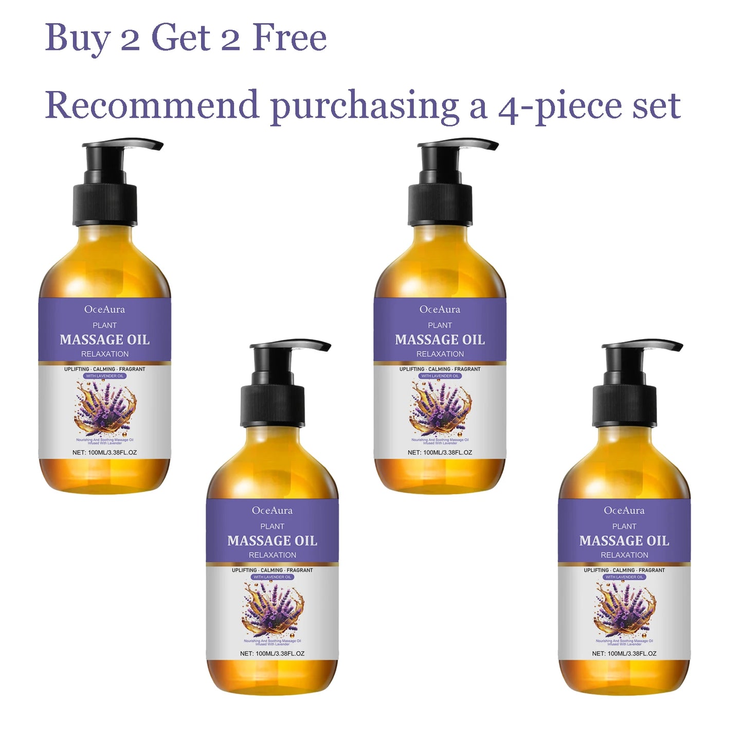 Lavender Essence Oil Deep Moisturizing Body Massage