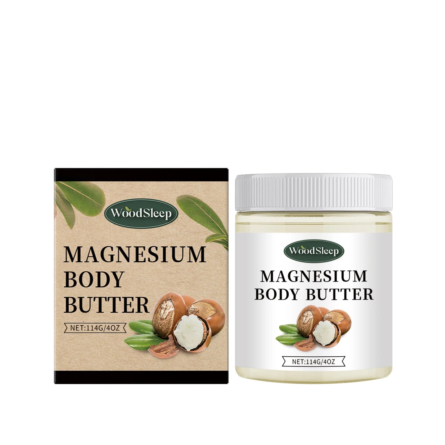Woodsleep Magnesium Body Butter Cream For Soothed Hydrated Skin