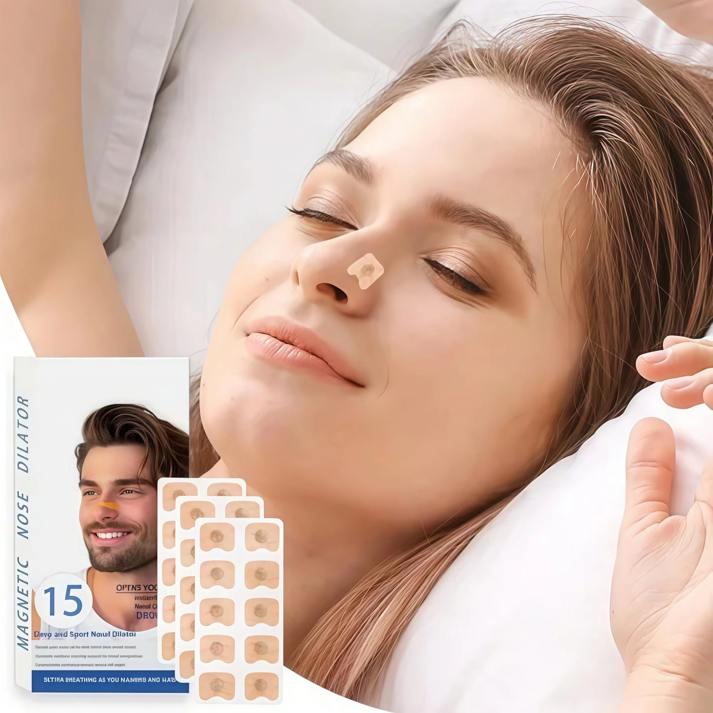 Breathing Nasal Strip Starter Kit For Snoring Reduction And Sleep