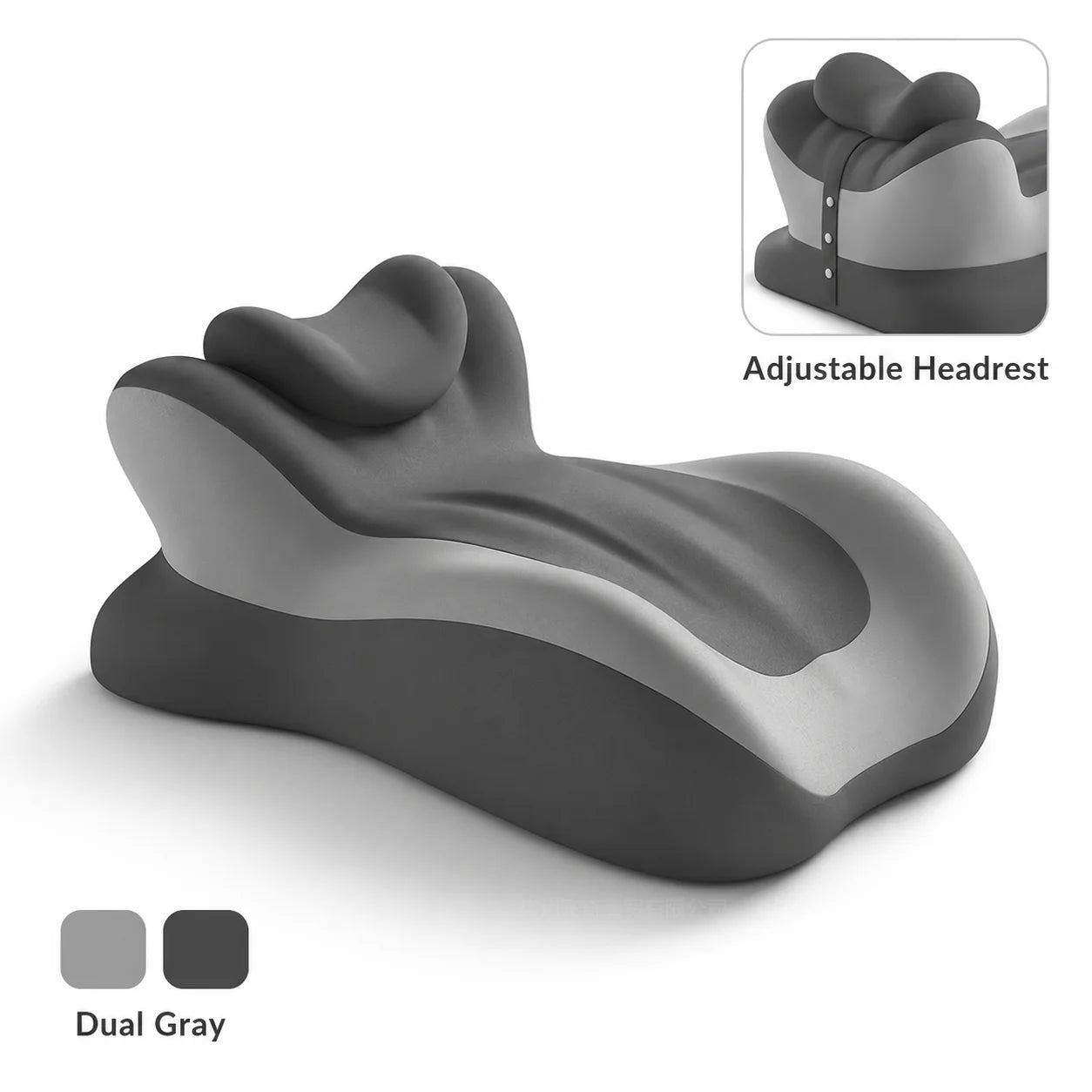 Ergonomic Memory Foam Reading Pillow Prone For Neck And Arm