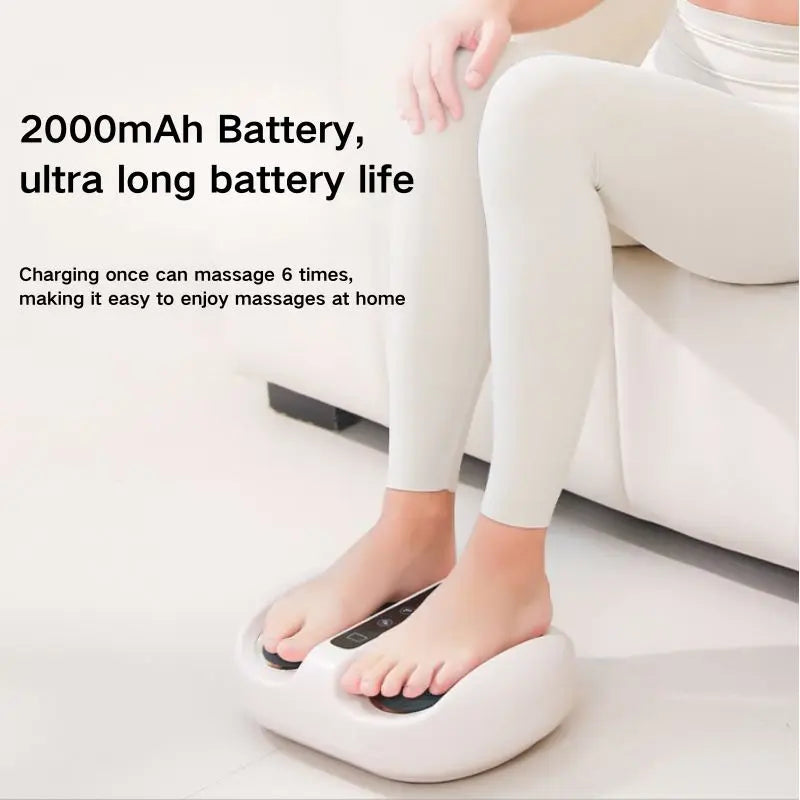 Mini Foot Massager With Hot Compress And Kneading Vibration