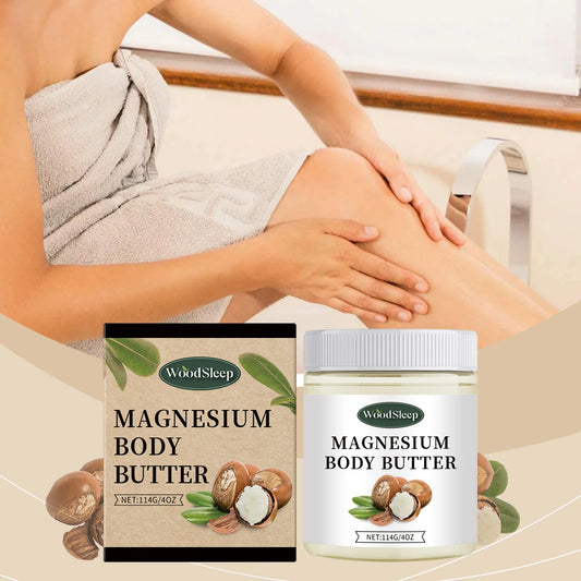 Woodsleep Magnesium Body Butter Cream For Soothed Hydrated Skin