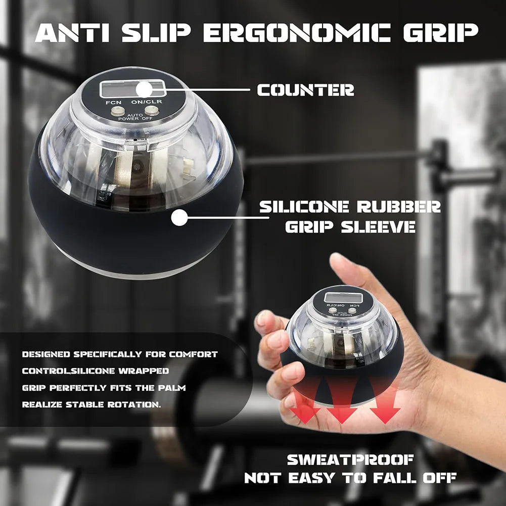 Auto Start Wrist Gyro Ball Exerciser For Forearm Strength