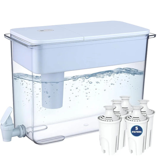 Water Filter Pitcher Compatible With Brita Five Filters Reminder