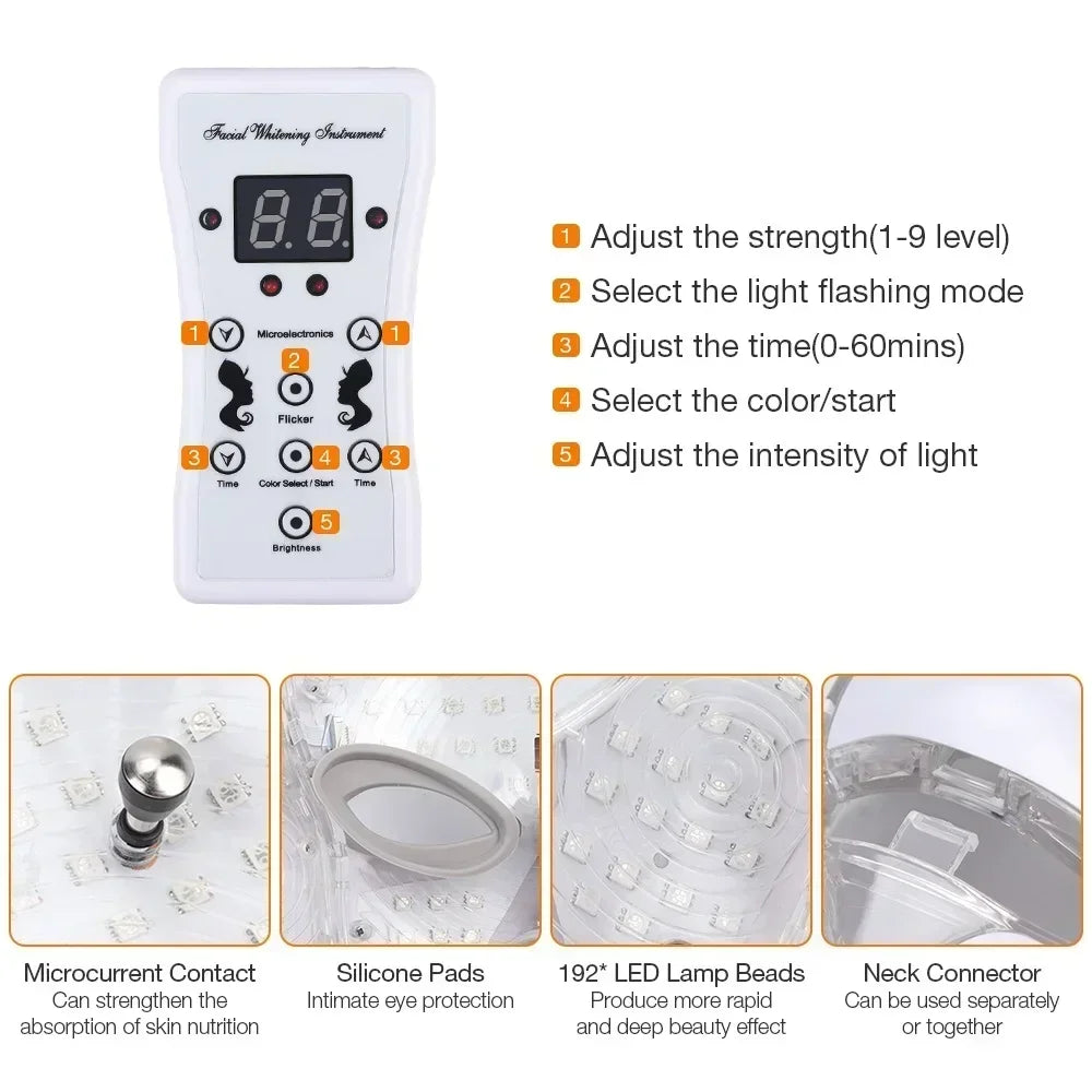 Foreverlily Led Facial Mask With Neck Rejuvenation