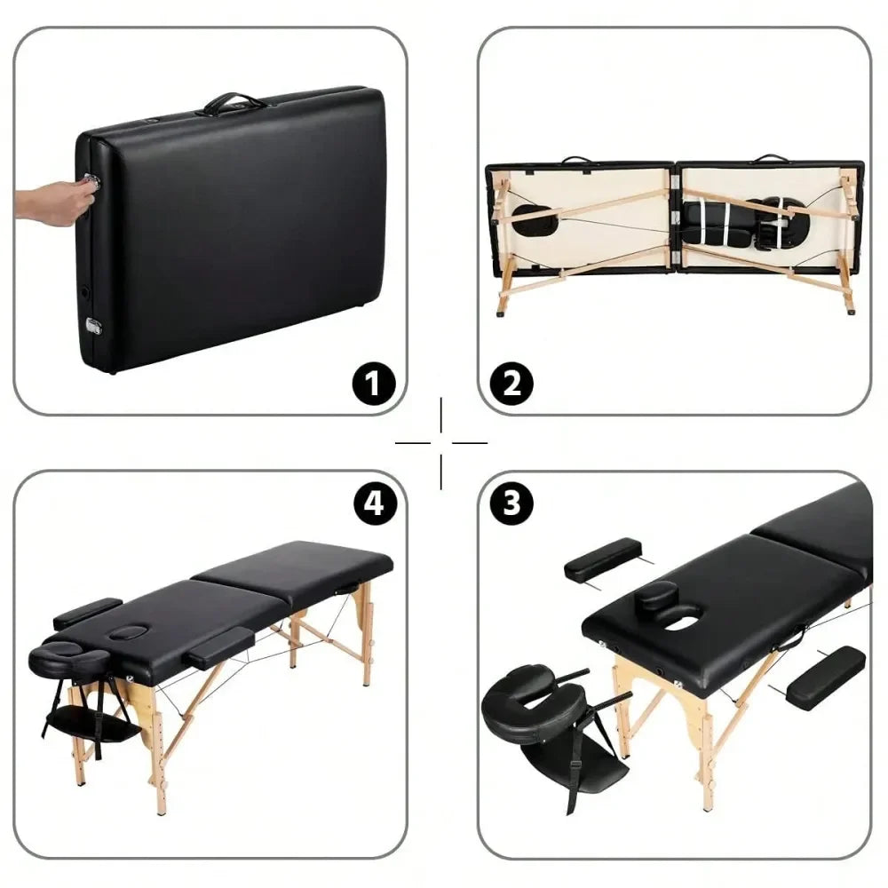 Portable Lash Bed Table Foldable Spa Massage Couch