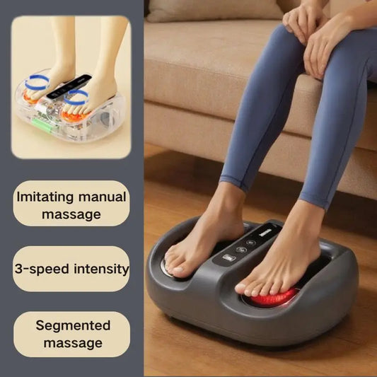 Mini Foot Massager With Hot Compress And Kneading Vibration