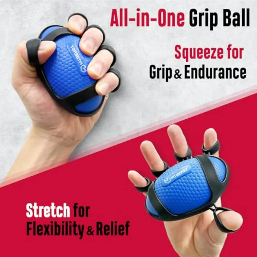 Hand Grip Strengthener Kit With Forearm Exerciser And Massage Balls