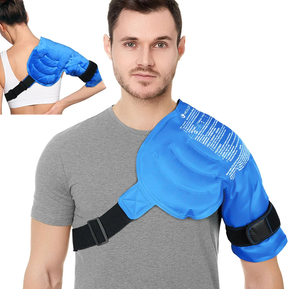 Shoulder Ice Pack Wrap for Hot Cold Therapy and Relief