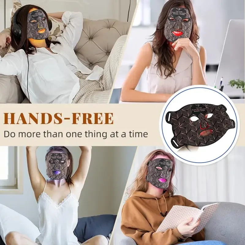 UBilli LED Face Mask 850nm Near Infrared Red Light Therapy