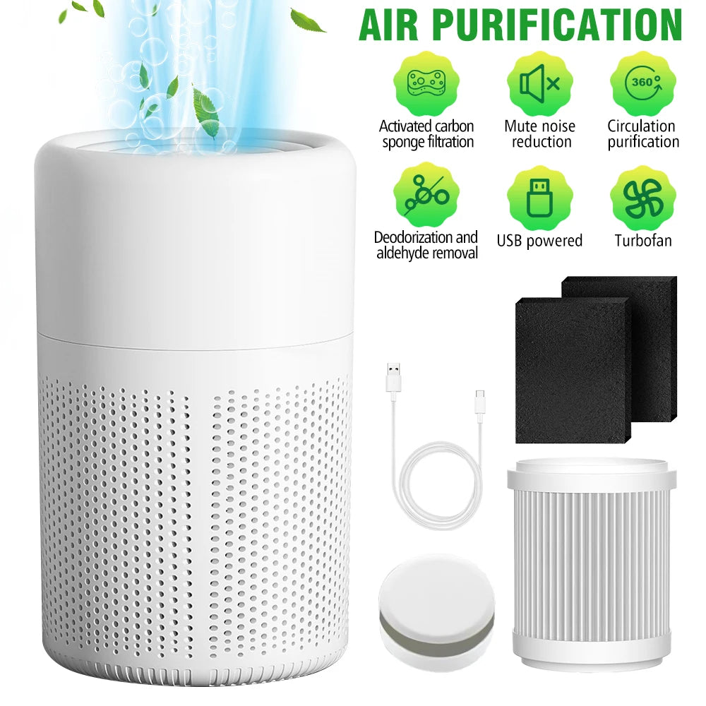Air Purifier With HEPA Filter Activated Carbon And Aromatherapy