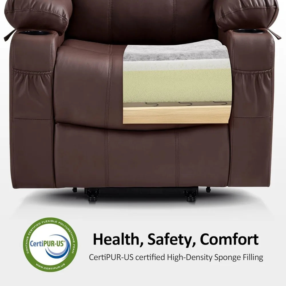 Electric Power Lift Recliner Chair With Massage And Heat