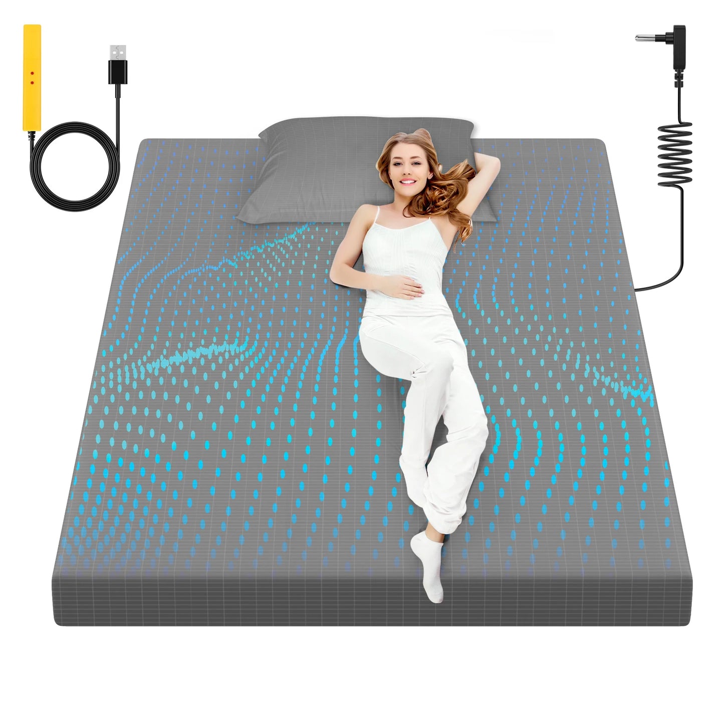 NONECN Grounding Sheet 90% Organic Cotton Silver-Infused Sleep