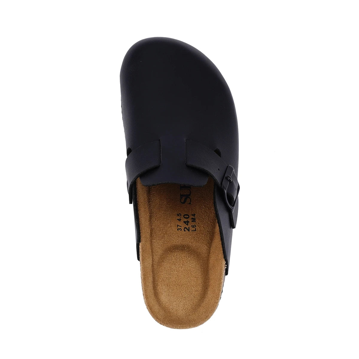 SUFU Cork Mules Slippers For Women Leather Clogs Shoes Classic