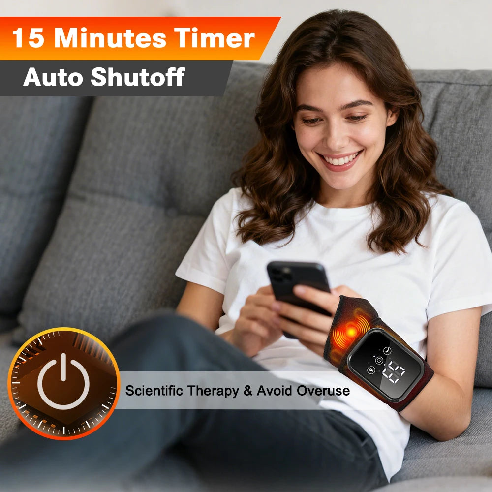agdoad Electric Wrist Massager for Carpal Tunnel and Pain Relief