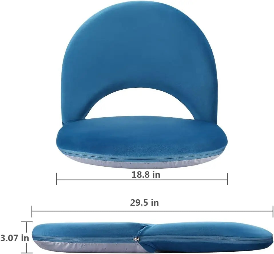 Adjustable Floor Chair With Back Support Foldable For Meditation