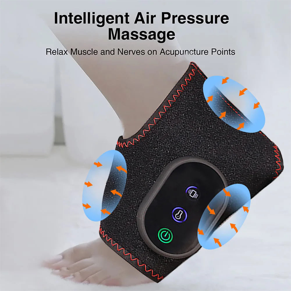 Electric Foot Warmer Massager With Heated Pad And Vibration