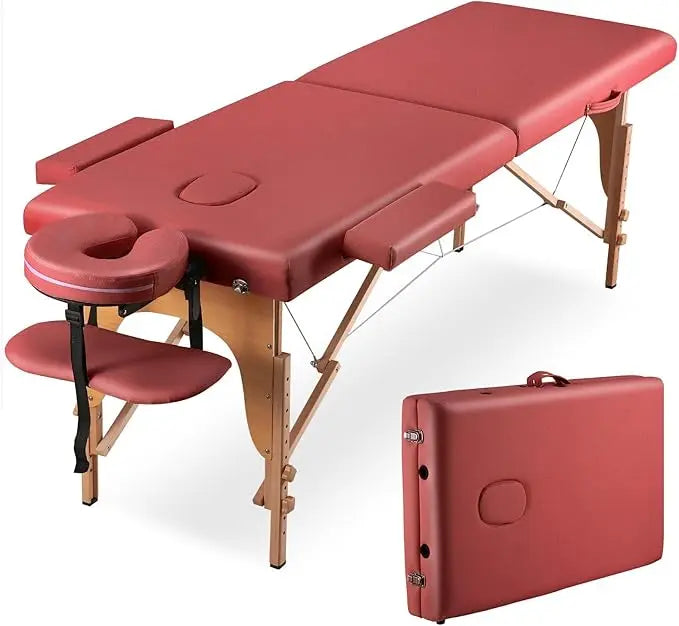 Portable Lash Bed Massage Table With Face Cradle Adjustable Height