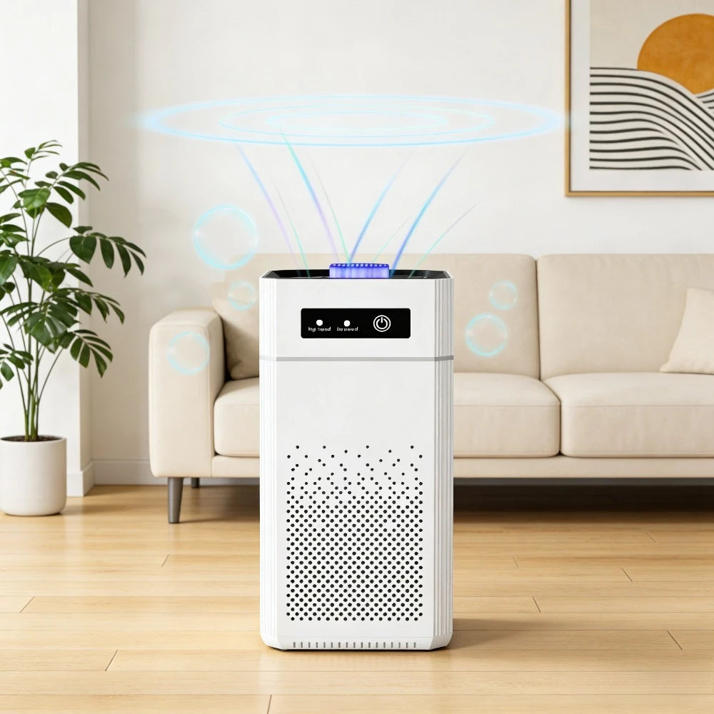 Air Purifier With HEPA Filter Quiet Sleep Mode 360 Inlet