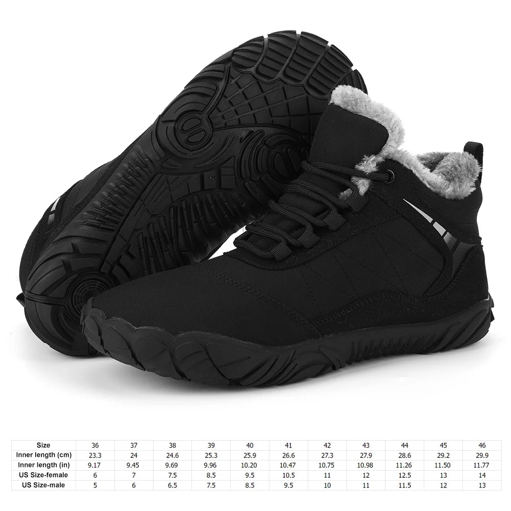 Winter Plush Snow Boots For Travel And Outdoor Trekking