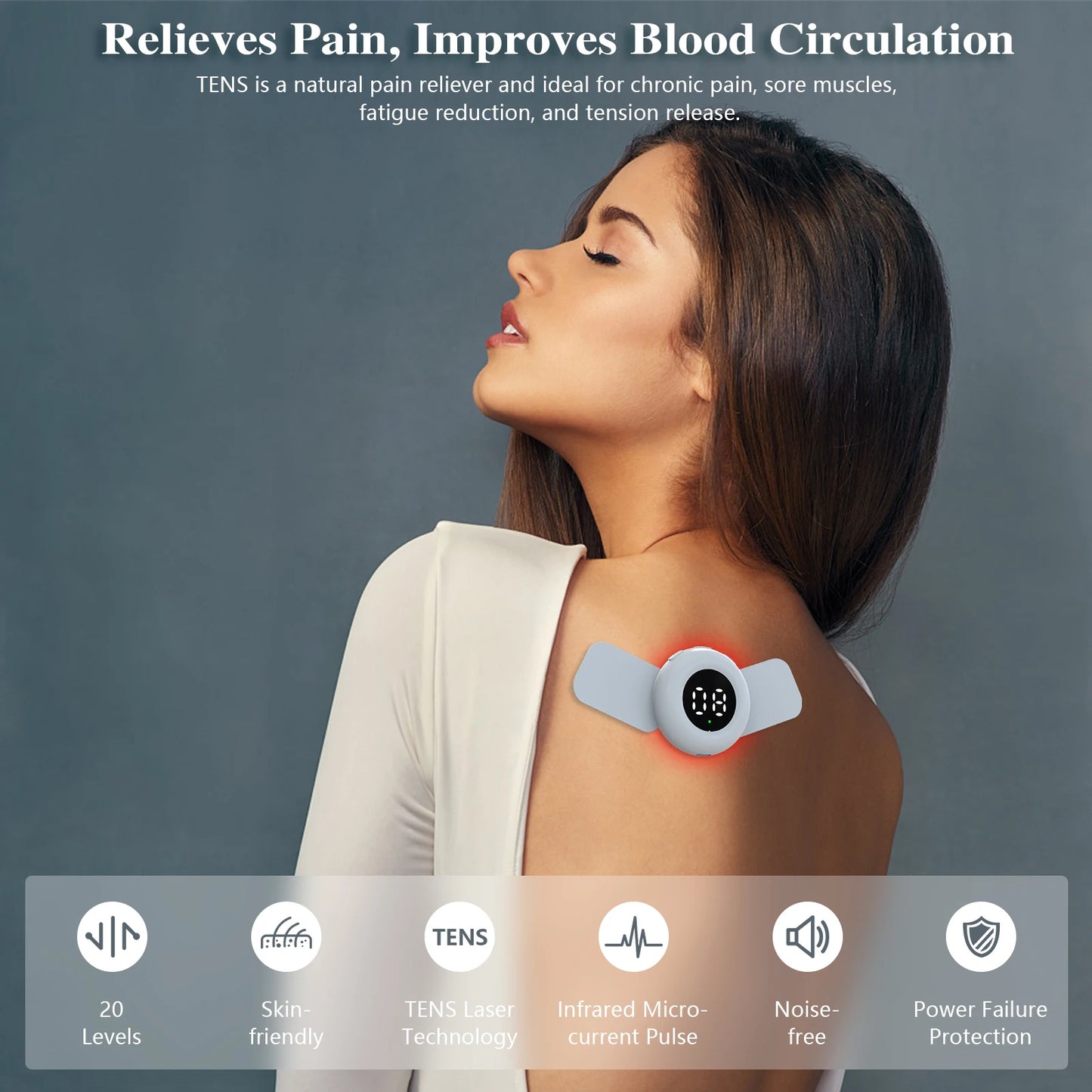 KTS Tens Muscle Stimulator EMS Therapy Near Infrared Device