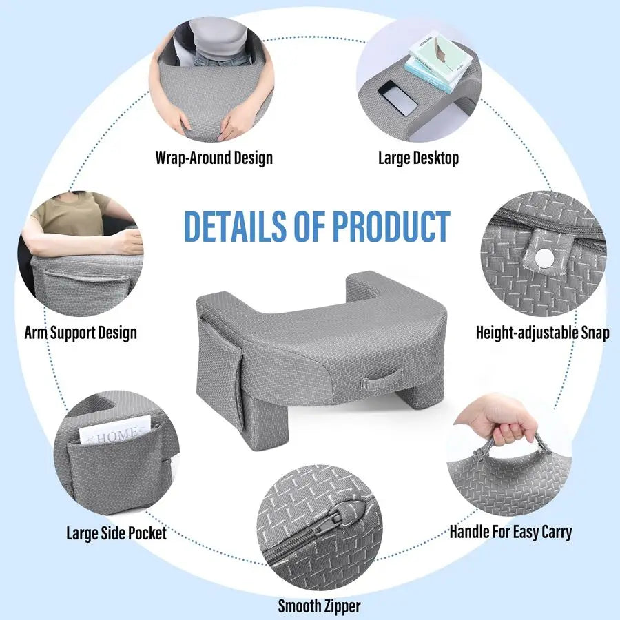 Reading Pillow For Laptop Armrest And Lap Desk Support