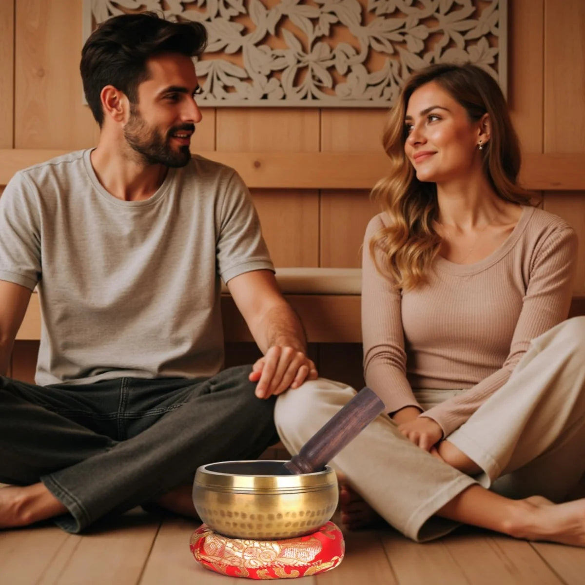 Miwayer Tibetan Singing Bowls Set For Meditation And Stress Relief