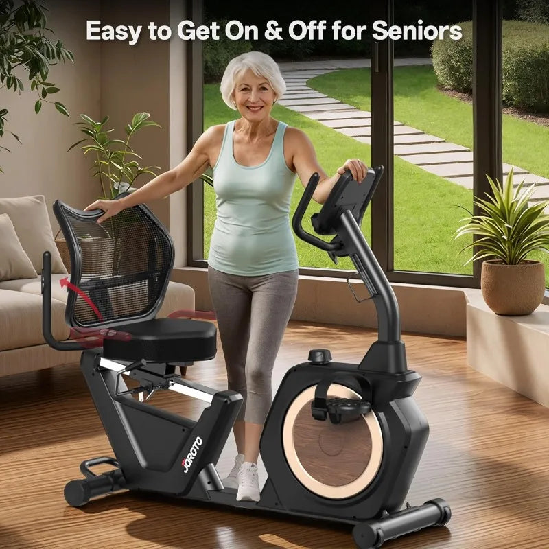 JOROTO Recumbent Exercise Bike for Home Use Magnetic Resistance