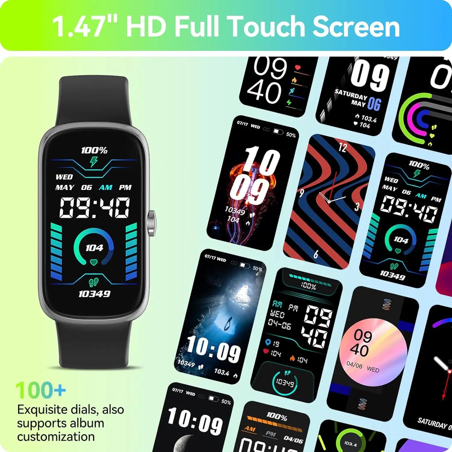 Anyloop Fitness Tracker With Heart Rate SpO2 Sleep Monitor IP68 Waterproof