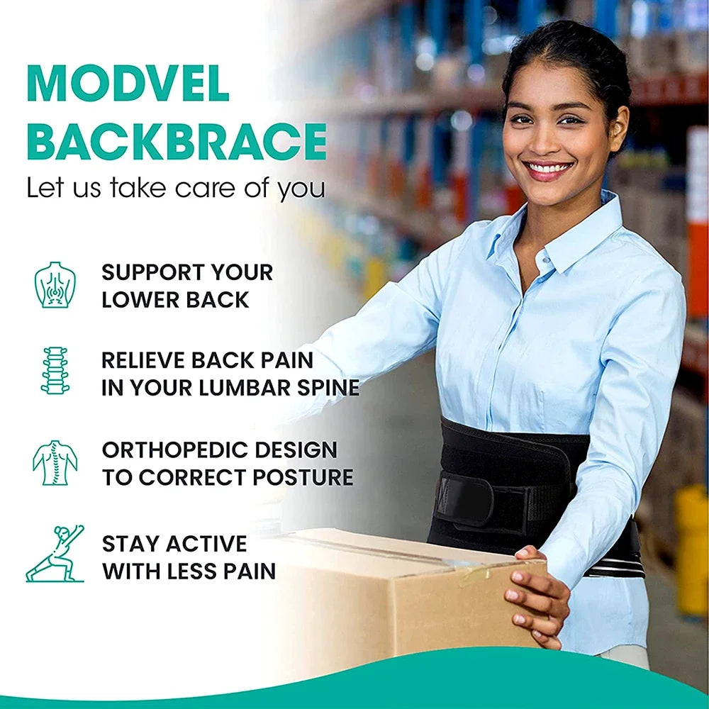 Lumbar Back Brace for Pain Relief and Support