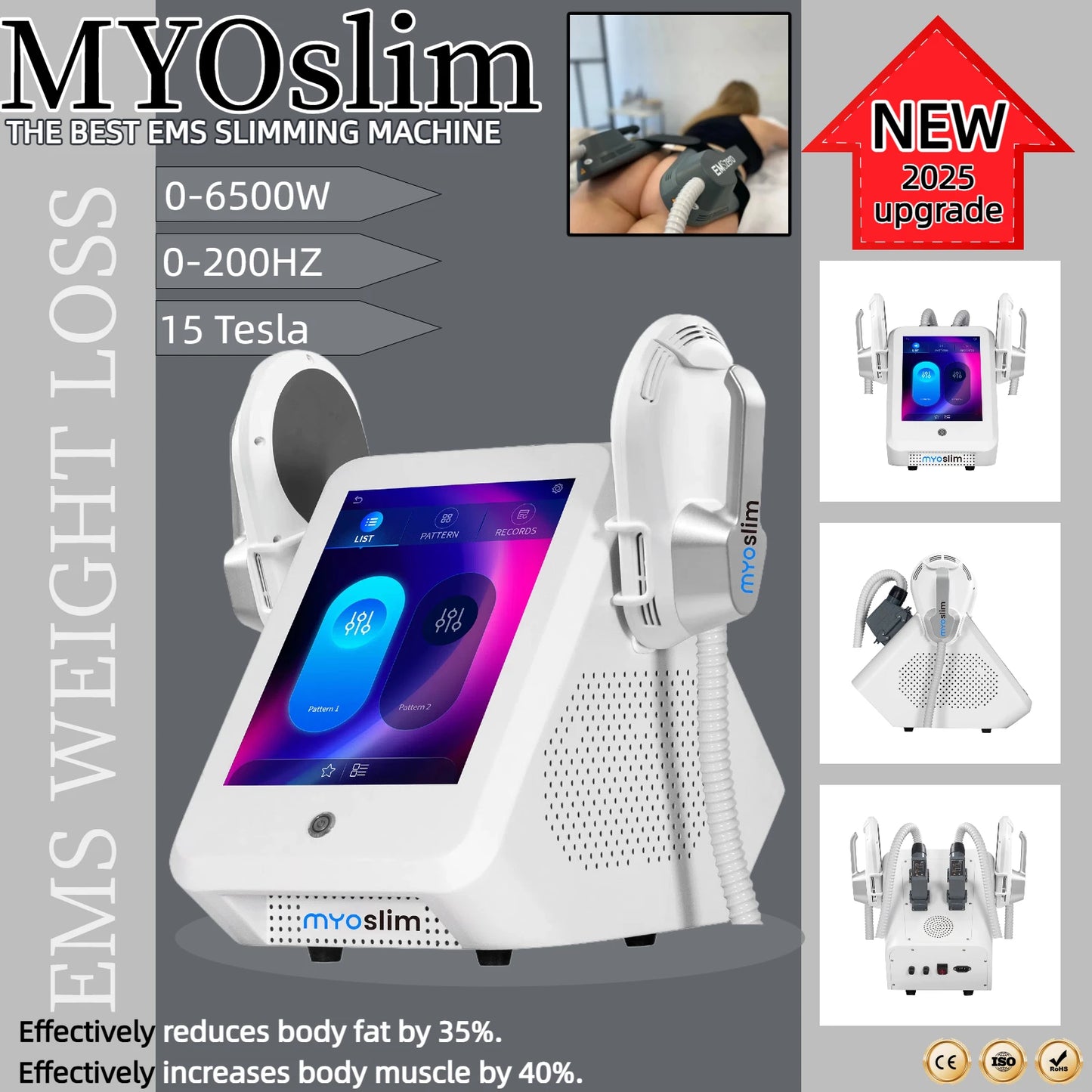 MYOSLIM Body Sculpting EMS RF Muscle Stimulator Device