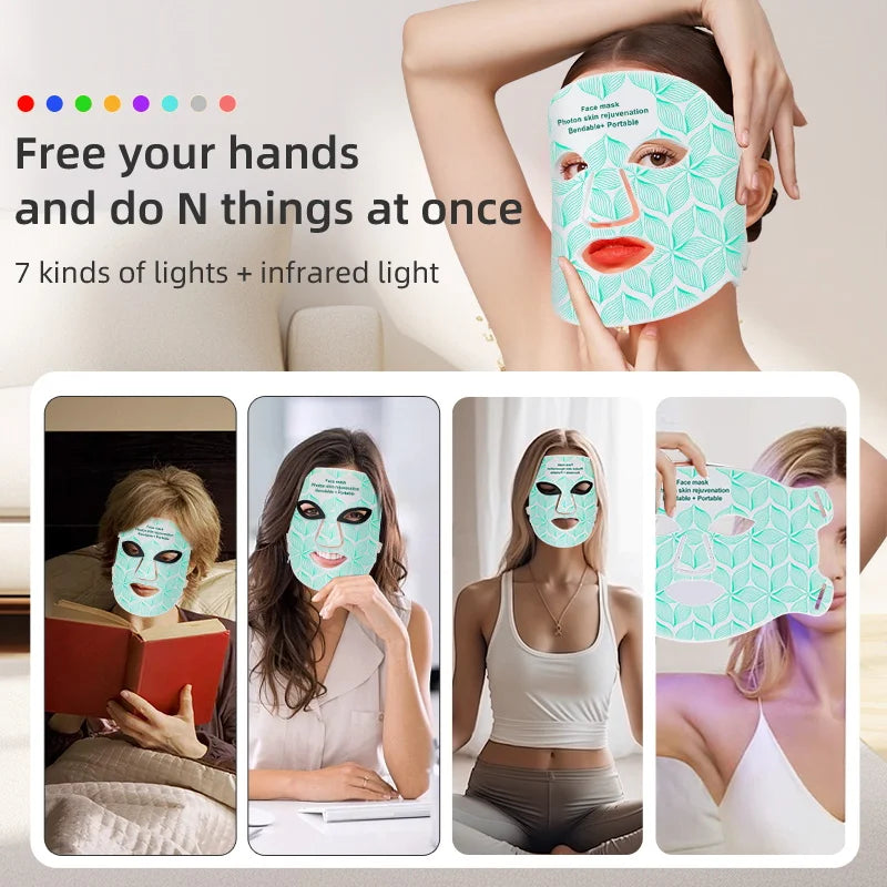 UBilli LED Face Mask 850nm Near Infrared Red Light Therapy
